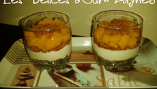 Verrine pêche et spéculoos