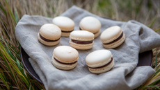 Macarons poire chocolat