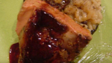 Portobello au risotto de morilles et foie gras poêlé réduction d'échalote confite