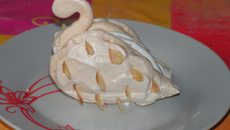 Cygne meringue et mascarpone