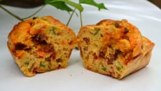 Cake au chorizo et aux poivrons