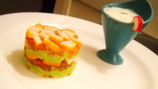 Millefeuille de surimi et sa sauce allégée