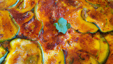 Gratin de courgettes au curry