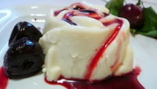 Panna cotta aux 2 cerises