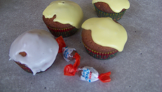 Cupcakes aux chocobons cœur fondant Nutella