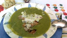 Velouté de potimarron vert