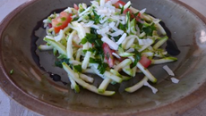 Carpaccio de courgettes facile