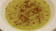 Velouté de brocolis au boursin ail et fines herbes