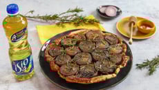 Tarte rustique aux oignons façon tatin
