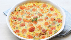 Clafoutis abricots thym et basilic