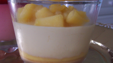 Verrine pommes - vanille, sauce caramel