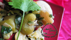 Mijoté de fèves et d'artichauts à l'ail et au coriandre