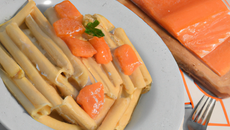 Pâtes longues au saumon