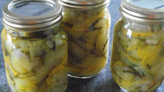 Zucchinis marinés (courgette)