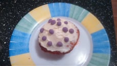 Cupcakes aux pralines roses glaçage au mascarpone