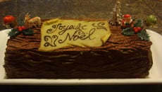 Gâteau à la crème de marron / bûche de Noël