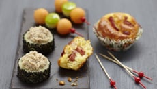 Makis de concombre et rillettes au sésame