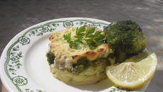 Hachis au poulet et au brocolis