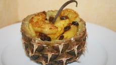 Ananas frais caramélisé