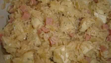 Risotto jambon et lard