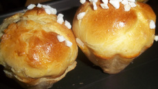 Briochette mi filante cœur Nutella