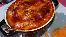 Nage de langoustines et crevettes