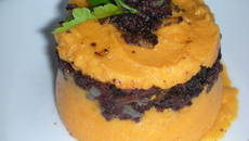 Parmentier au boudin noir et patate douce