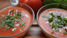 Gaspacho de tomates non calorique