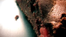Brownie aux framboises maison