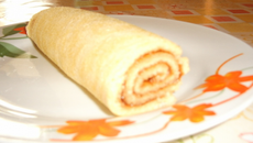 Bûche de pain d'épices aux pommes