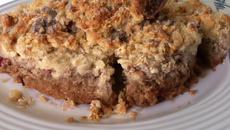 Gâteau crumble poires et chocolat