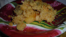 Crumble aux pommes à la noix de coco