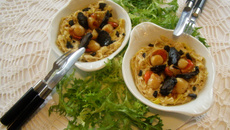 Saint-Jacques et truffe sur lit de fondue de poireaux