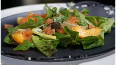 Salade de saumon et d'abricot