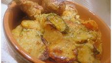 Pilons rôtis aux légumes confits