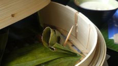 Papillote de poisson Cambodgienne au Curry rouge