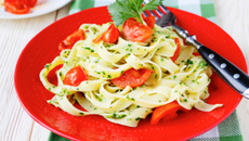 Tagliatelles au basilic