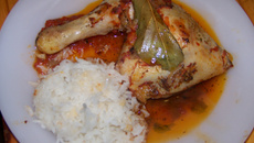 Cuisse de poulet en papilotte