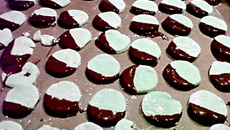 Palets menthe et chocolat