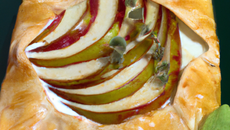 Feuilleté de camembert aux pommes