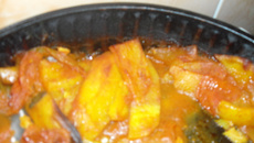 Gratin de pommes de terre et d'aubergines