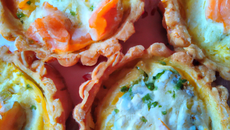 Mini-quiche sans pâte au saumon et Philadelphia