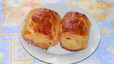 Petits pains feuilletés au chocolat