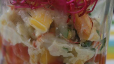 Verrine fraicheur au crabe des neiges