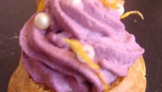 Choux à la violette qui pétille