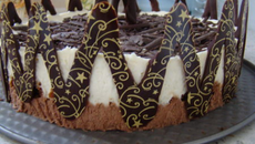 Bavarois chocolat au lait et chocolat blanc