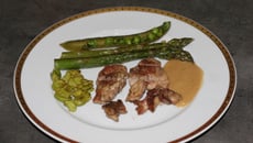Ris de veau sauce champagne et légumes de printemps