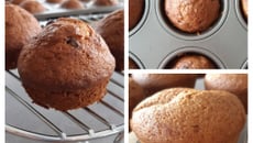 Muffins banane (chocolat)