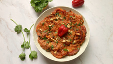 Cocotte de patates douces au beurre de cacahuète