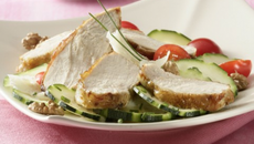 Salade de suprêmes de pintade grillés à la plancha